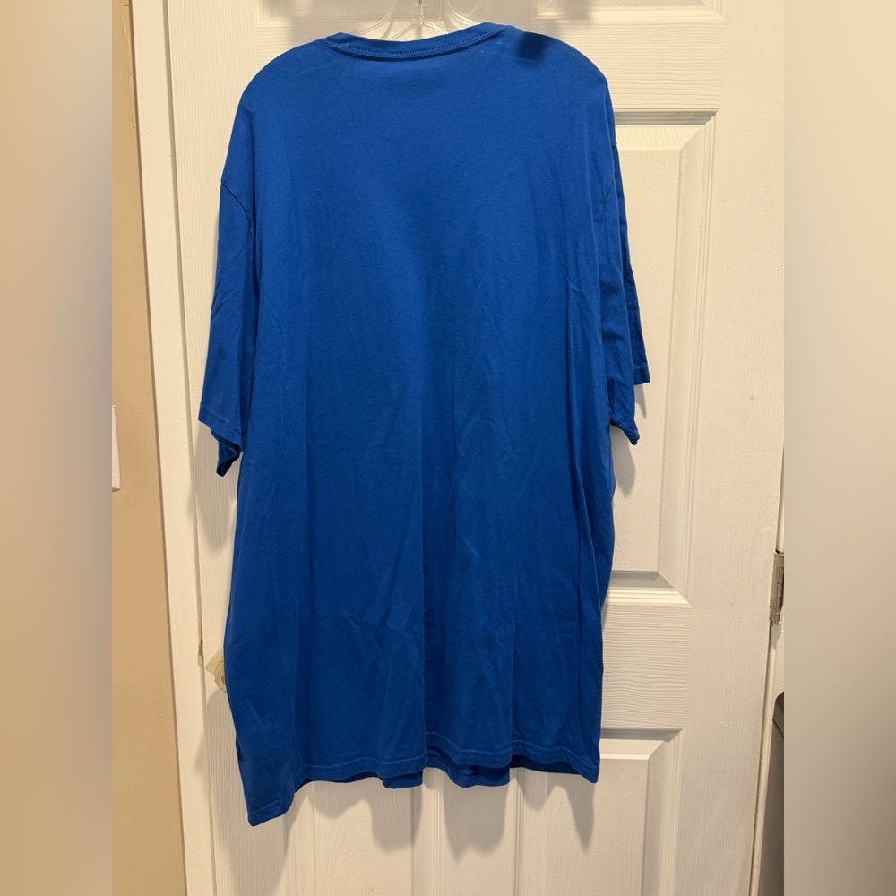 Amazon Essentials Blue Pocket Tee - Picture 3 of 3